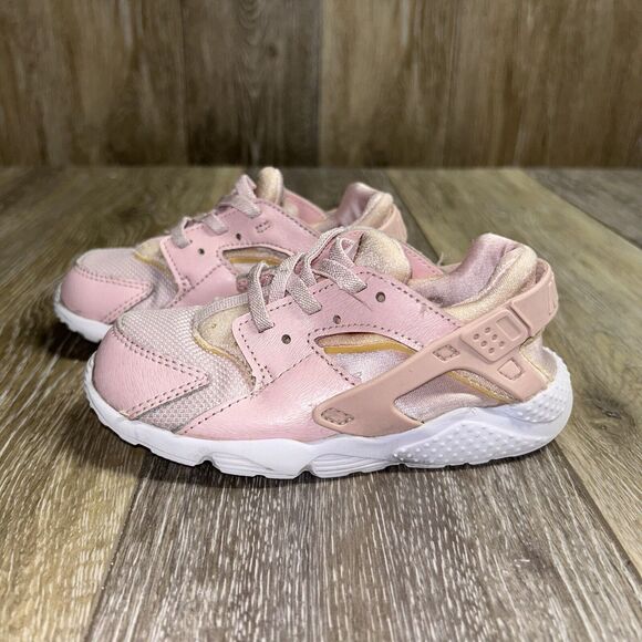 Nike Huarache Run Toddler Youth US Size 10C Prism Pink 859592-600 Sneaker Shoes - Picture 5 of 11